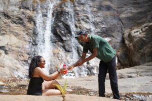 Breakfast by the Waterfall